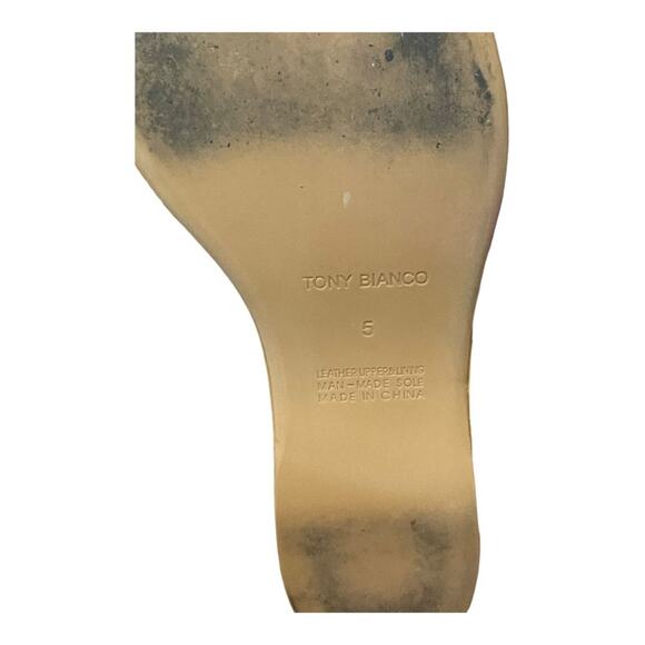 Tony Bianco Vesna Sandals Leather Wedge Ankle Strap Statement Evening Sz 5 - Picture 12 of 14